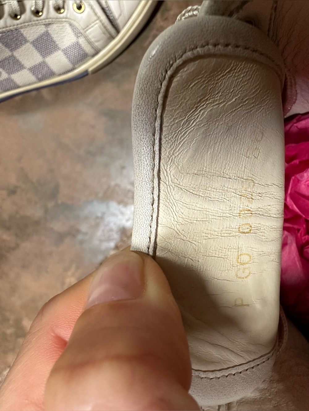 Louis Vuitton Damier Azur Low-Top Sneakers - Picture 8 of 10